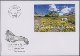 Suisse - 2023 - Sardona - Block - Ersttagsbrief FDC ET - Ersttag Voll Stempel - Briefe U. Dokumente