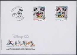 Suisse - 2023 - Disney - Ersttagsbrief FDC ET - Ersttag Voll Stempel - Covers & Documents