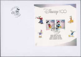 Suisse - 2023 - Disney - Spezialbogen -  Block - Ersttagsbrief FDC ET - Brieven En Documenten