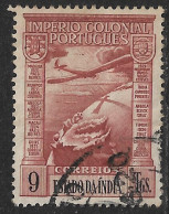 Portuguese India – 1938 Império Colonial Airmail 9 Tangas Used Stamp - India Portoghese