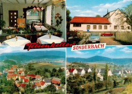 73910214 Sonderbach Gasthaus Pension Felsenkeller Gastraum Panorama - Heppenheim