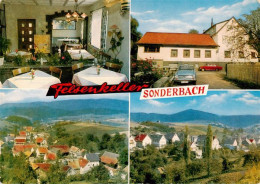 73910213 Sonderbach Gasthaus Pension Felsenkeller Gastraum Panorama - Heppenheim