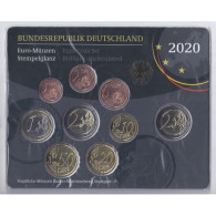 ALLEMAGNE - Coffret 9 Pièces Euro 2020 F - Stuttgart - 2 Euro Schloss Sanssouci - BU - Germania