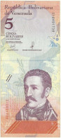 Venezuela - 5 Bolívares - 15.01.2018 - Pick 102 - Serie D - José Félix Ribas - Venezuela