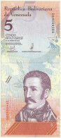 Venezuela - 5 Bolívares - 15.01.2018 - Pick 102 - Serie D - José Félix Ribas - Venezuela