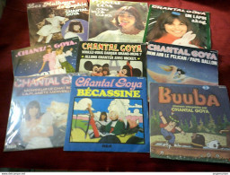 COLLECTION DE  9   / 45 TOURS  DE  CHANTAL GOYA - Complete Collections