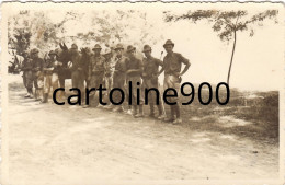 Militare Foto Cartolina Militari Veduta Di Gruppo Di Alpini E Muli Anni 30 40 (f.piccolo/foto/agfa) - War 1939-45