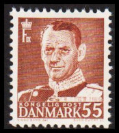 1951. DANMARK. Frederik IX 55 øre Never Hinged.  (Michel 315) - JF541111 - Lettres & Documents