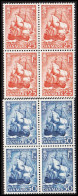 1951. DANMARK. SØOFFICERSKOLEN Complete Set In Never Hinged 4-block.  (Michel 317) - JF541120 - Covers & Documents