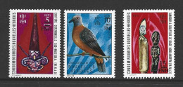 New Hebrides French 1977 Port Vila Local Overprints 5 , 10 & 15 FNH Values Fine MNH - Ungebraucht