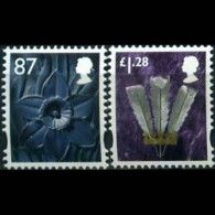 GB REGION-WALES 2012 - #40-1 Flora/Feather Set Of 2 MNH - Galles