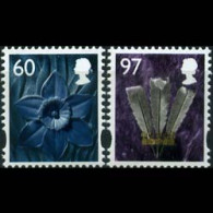 GB REGION-WALES 2010 - #36-7 Flora/Feather Set Of 2 MNH - Wales