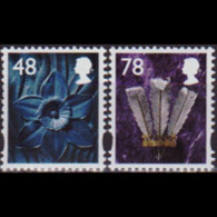 GB REGION-WALES 2007 - #29-30 Flora/Feather Set Of 2 MNH - Wales