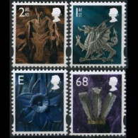 GB REGION-WALES 2003 - #20-3 Wales Symbols Set Of 4 MNH - Pays De Galles