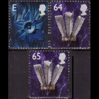 G.B.REGION-WALES 1999 - Scott# 15-7 Flora/Feather E-65p MNH - Wales