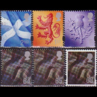 GB REGION-SCOT 1999 - #14-9 Symbols Set Of 6 Used One Used - Schotland
