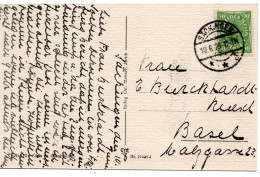 61981 - Deutsches Reich - 1923 - 40M Posthorn EF A AnsKte SAECKINGEN -> Schweiz - Cartas & Documentos