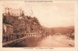 FRANCE - Laguépie - Vue Sur Le Château Et Viaduc - Carte Postale Ancienne - Andere & Zonder Classificatie