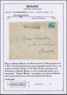Collection - Ostende-Dover Sur L. Expédié De Charleroi (1946) + Griffe à L'origine SELOIGNES-MONCEAU > Bruxelles - Linear Postmarks