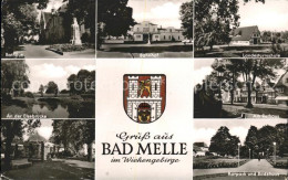 41562635 Bad Melle Osnabrueck Wappen Bahnhof Kurpark Badehaus Rathaus Altenmelle - Melle