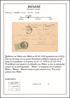 Collection - Fine Barbe N°56 Sur CP Obl Ambulant Namur-Manage-Bruxelles + Cachet CDF à L'origine FALAEN > Wellin - Linear Postmarks