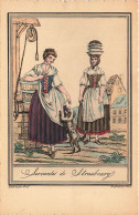 FRANCE - Strasbourg - Servants De Strasbourg - Costume Traditionnel - Carte Postale Ancienne - Strasbourg