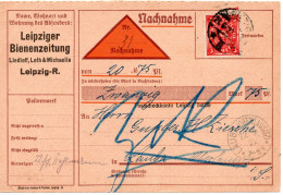 61993 - Deutsches Reich - 1922 - 3M Posthorn EF A NN-Kte LEIPZIG -> LAUBA - Cartas & Documentos