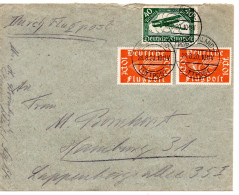 62000 - Deutsches Reich - 1920 - 40Pfg Luftpost MiF A LpBf WESTERLAND -> Hamburg - Covers & Documents