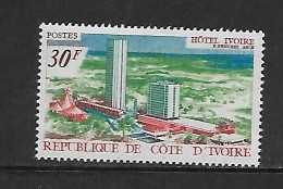 COTE D'IVOIRE 1969 HOTEL IVOIRE YVERT N°285   NEUF MNH** - Hotel- & Gaststättengewerbe