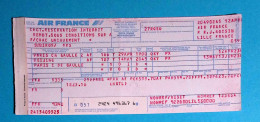 Billet De Passage AIR FRANCE, Paris Ch. De Gaulle - Beijing, Chine, 1988, Frais Fr 1.60 E - World