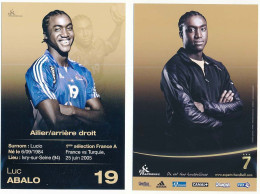 CPM 10.5 X 15 Sports Handball LUC ABALO Dit LUCIO Ailier / Arrière Droit  France / Turquie 25 Juin 2005 - Pallamano