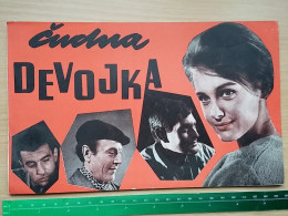 Prog 57 - Cudna Devojka (1962) - Spela Rozin, Vojislav Miric, Zoran Radmilovic - Publicité Cinématographique