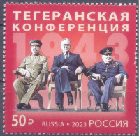 2023. Russia, 80y Of The Teheran Conference, 1v,  Mint/** - Unused Stamps