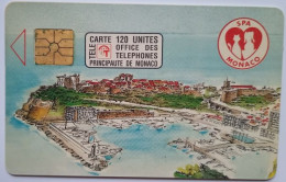 Monaco 120 Units Chip Card - Societe Protectrice Des Animaux - Monaco