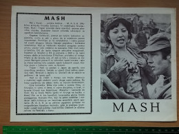 Prog 61 - MASH (1970) - Donald Sutherland, Elliott Gould, Tom Skerritt - Bioscoopreclame