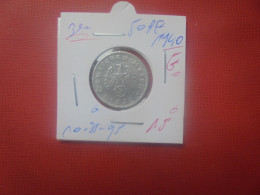 3eme REICH 50 Pfennig 1940 "G" (A.4) - 50 Reichspfennig