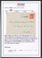 Collection - Exportation Sur L. Expédiée De Charleroy (1949) + Griffe à L'origine GIMNEE > Bruxelles - Linear Postmarks