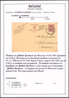 Collection - EP Au Type 40ctm Expédié De Tienen (1941) + Griffe à L'origine GLABBEEK-ZUURBEMDE > Bruxelles - Linear Postmarks