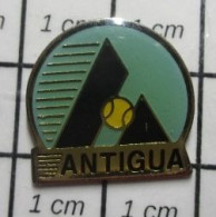 511A  Pin's Pins / Beau Et Rare / SPORTS / TENNIS ANTIGUA Variante à Fond Bleu - Tennis