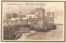 TRANI  (PUGLIA)  - Saluti Da Trani - Castello Svevo - 1919 - Trani