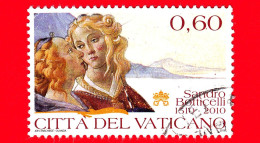 VATICANO - Usato - 2010 - 5º Centenario Della Morte Di Sandro Botticelli - 0,60 - "Le Tentazioni Di Cristo" - Usati