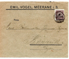 62011 - Deutsches Reich - 1923 - 1MrdM EF A Bf MEERANE -> Bayreuth - Storia Postale