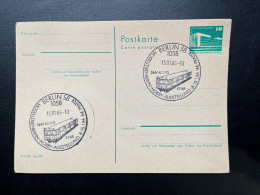 ENTIER CARTE POSTALE ALLEMAGNE DDR 1986 BERLIN 58 - Postkaarten - Gebruikt