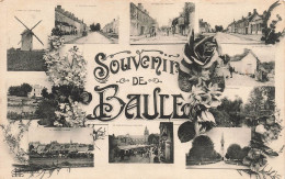 FRANCE - Souvenir De Baule - Multivues - Moulin - Fleurs - Carte Postale Ancienne - La Baule-Escoublac