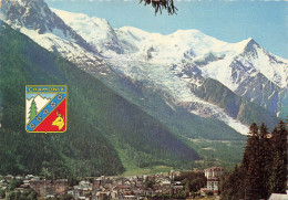 FRANCE - Chamonix Mont Blanc - Vue Générale De La Ville Et Du Mont Blanc - Colorisé - Carte Postale - Chamonix-Mont-Blanc