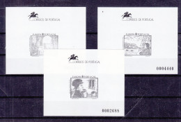 Europa 1992 - Portugal - Açores - Madeire - 3 Blocs Impression En Noir Avec Numéro ** - - 1992