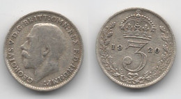 + GRANDE BRETAGNE  + 3 PENCE 1920 + - H. 6 Pence