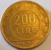 1991 - Italia 200 Lire     ------ - 200 Liras