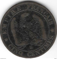 France 5 Centiemes 1864 K Km797.3   Fr+ - 5 Centimes