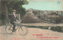 FRANCE - Sèvres - Je Vous Envoie Mes Amitiés - Pont - Carte Postale Ancienne - Sevres